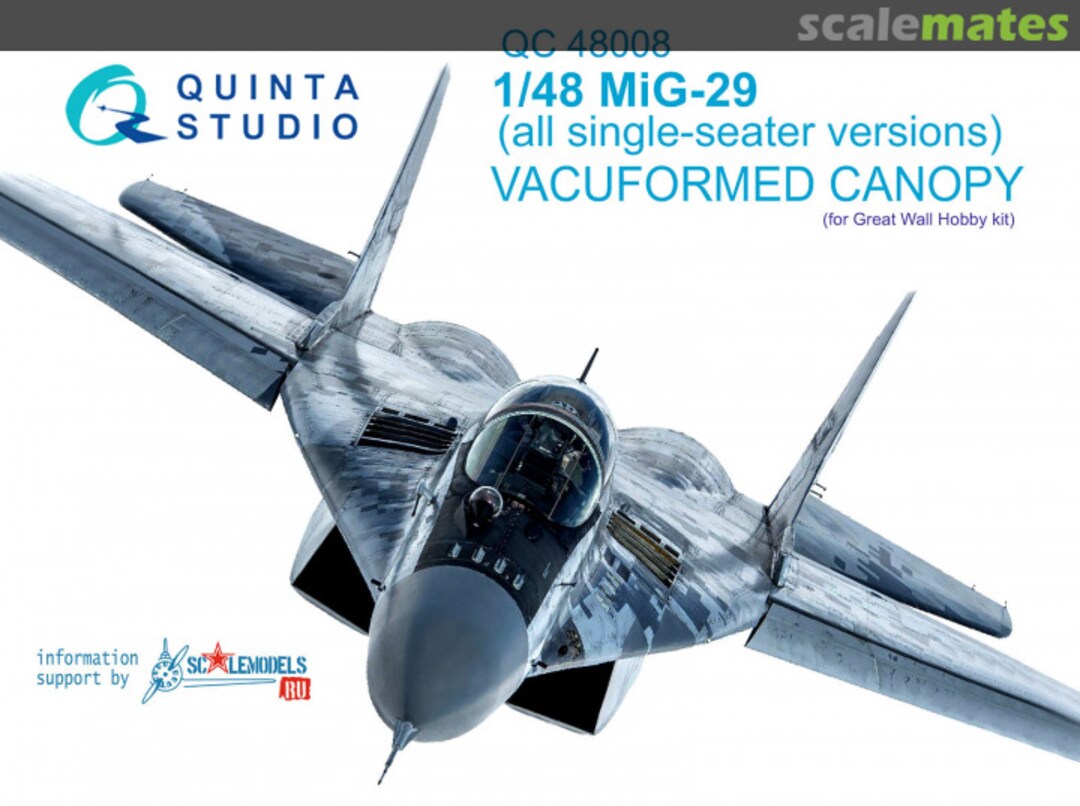 Boxart MiG-29 (All single seater versions) QC48008 Quinta Studio