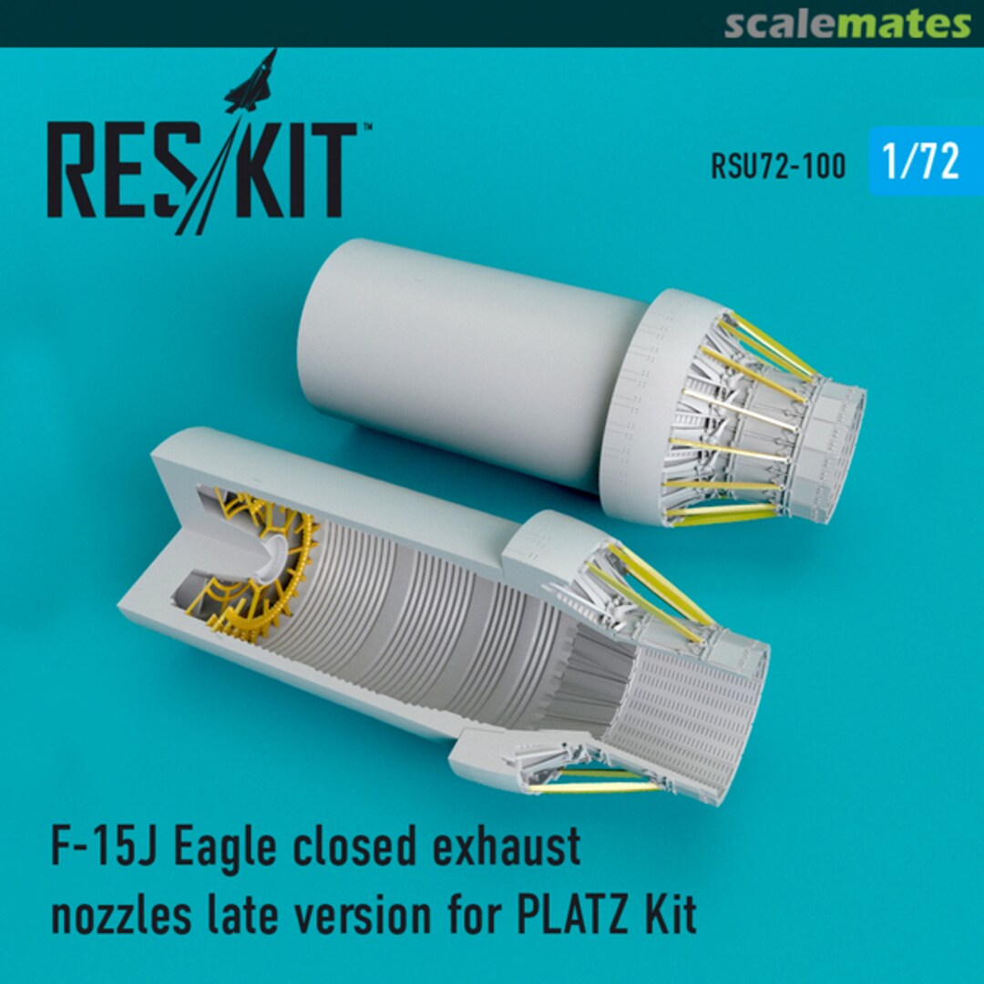 Boxart F-15J Eagle closed exhaust nozzles RSU72-0100 ResKit