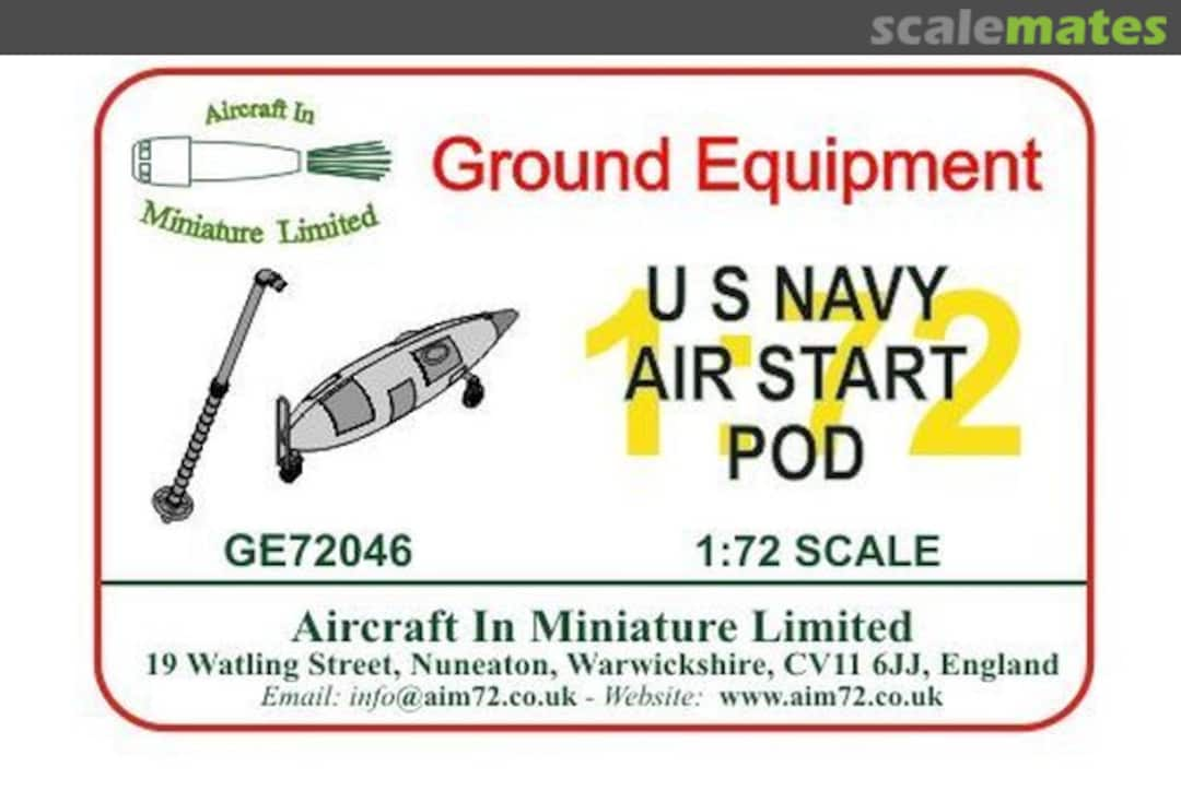 Boxart US Navy Air Start Pod GE72046 Aircraft In Miniature Ltd