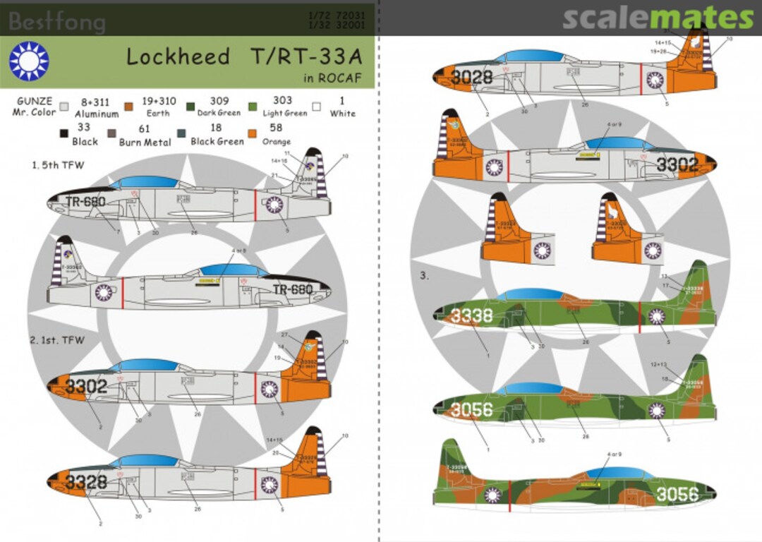 Boxart Lockheed T/RT-33A 72031 Bestfong