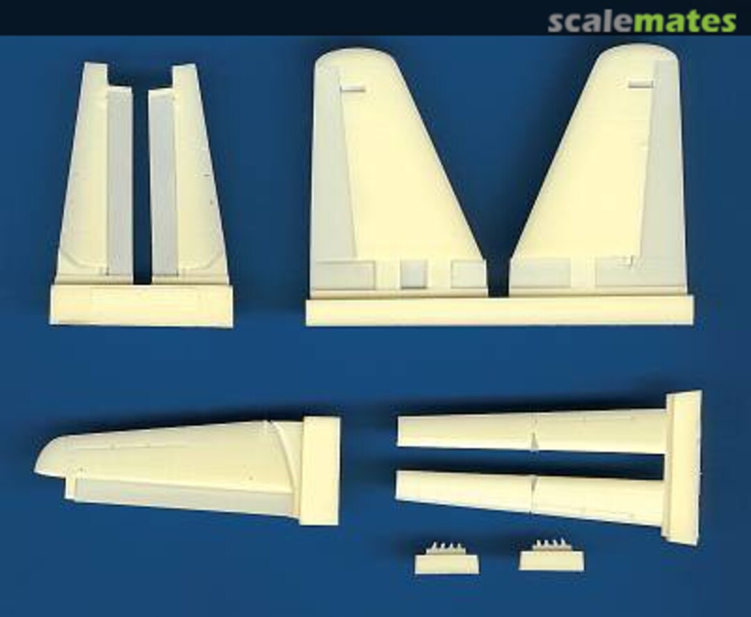 Boxart Me 262A Schwalbe control surfaces 4197 Aires