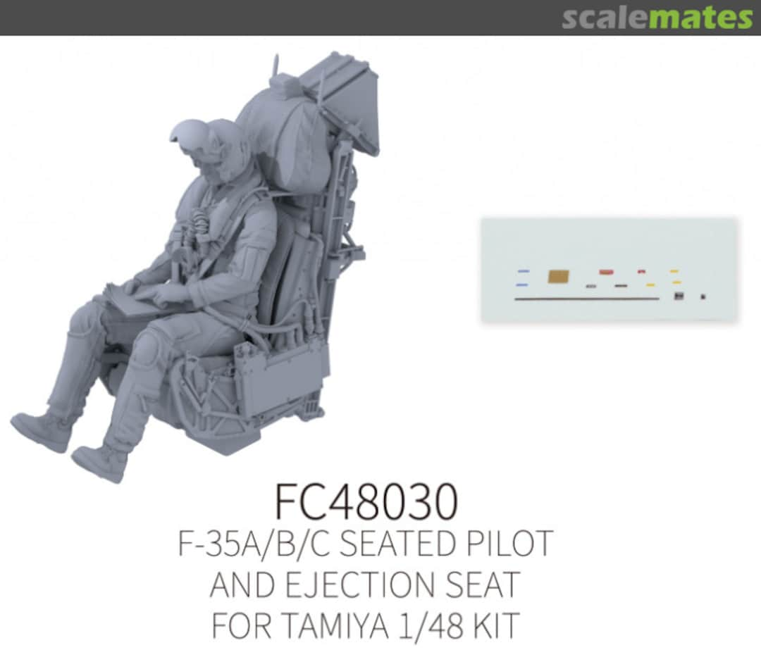 Boxart F-35A/B/C Seated Pilot and Ejection Seat #10 FC48030 Galaxy Model