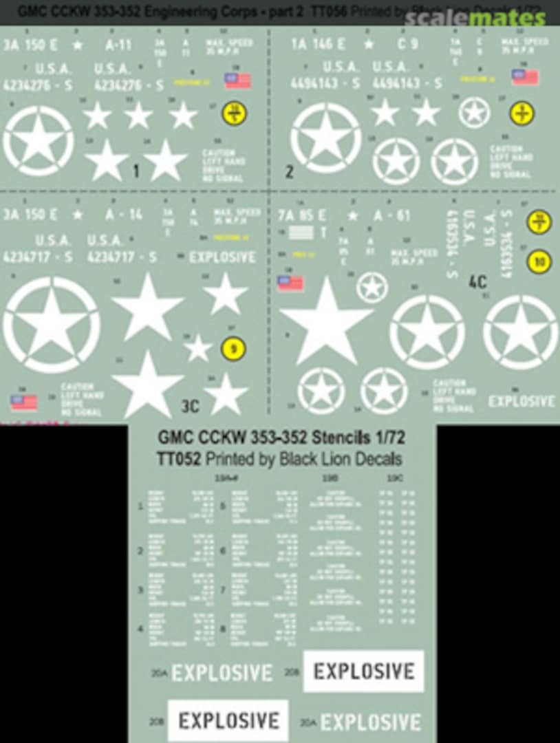 Boxart GMC CCKW 353-352 Engineering Corps - part 2 TT056 Tracks & Troops