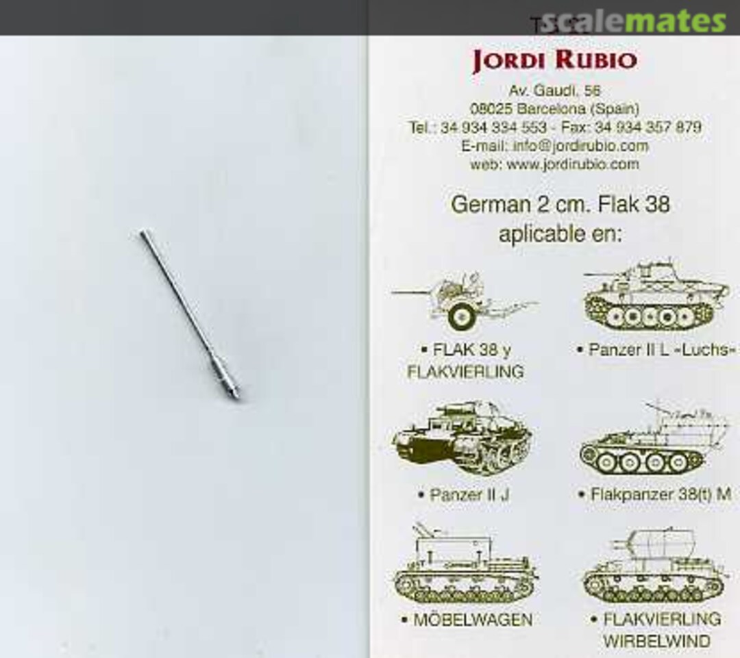 Boxart German 2 cm Flak 38 TG-23 Jordi Rubio