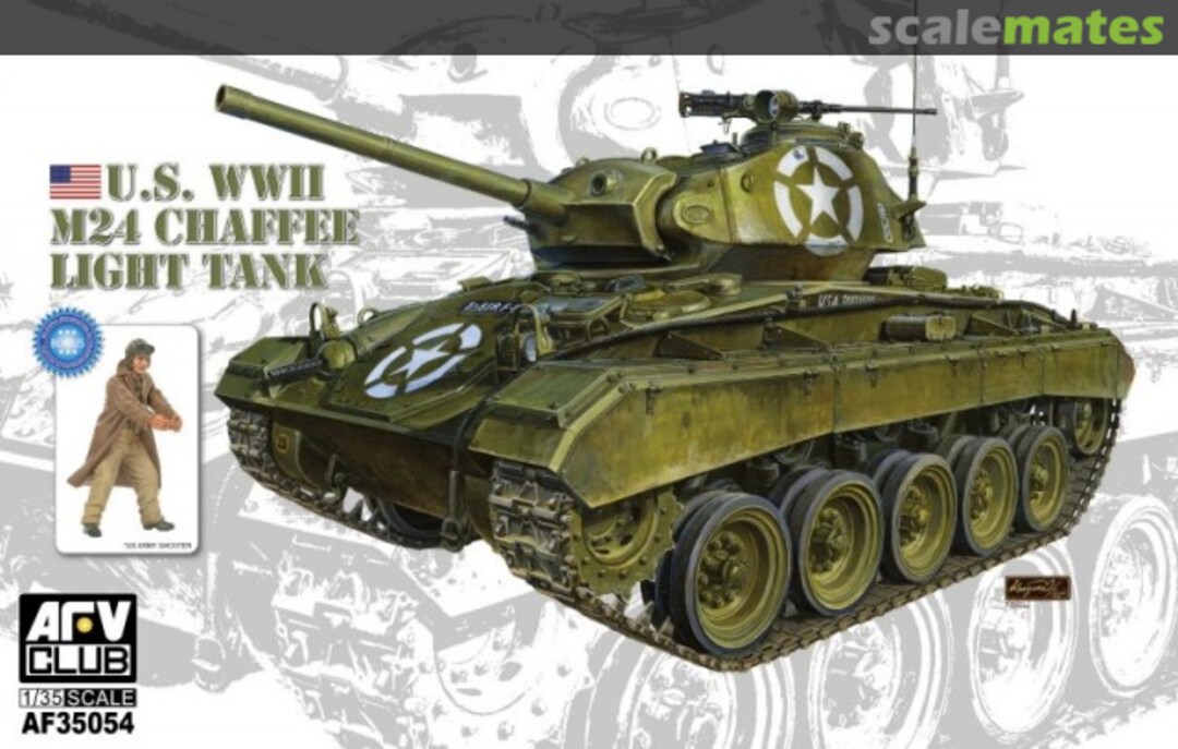 Boxart M24 Chaffee AF35054 AFV Club