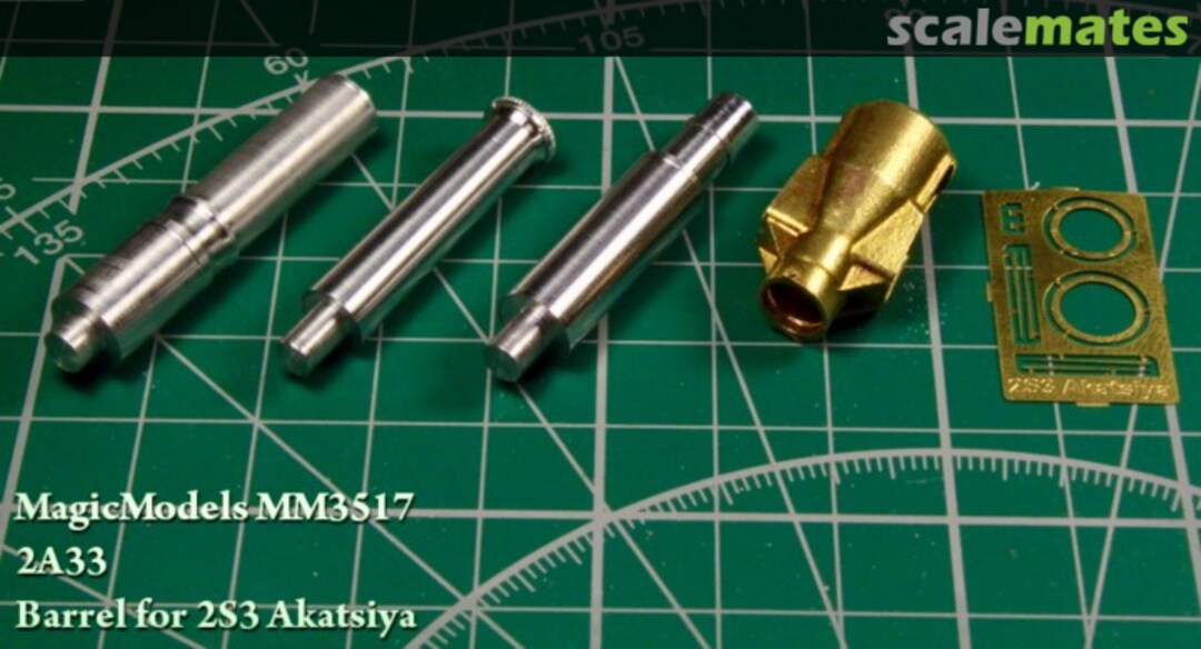 Boxart 2A33 barrel for 2S3 Akatsiya MM3517 Magic Models