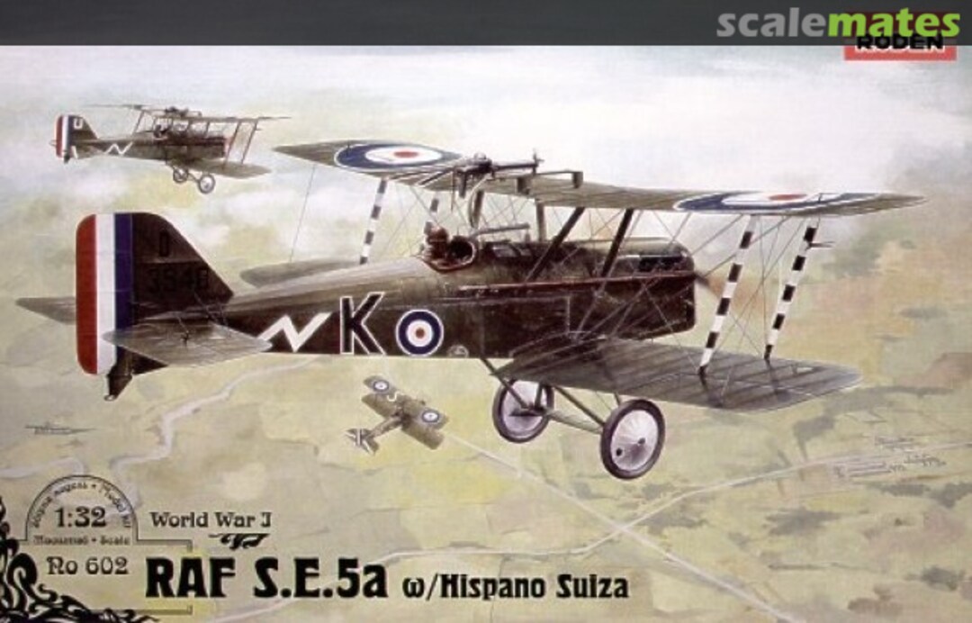 Boxart RAF S.E.5a w/Hispano Suiza 602 Roden