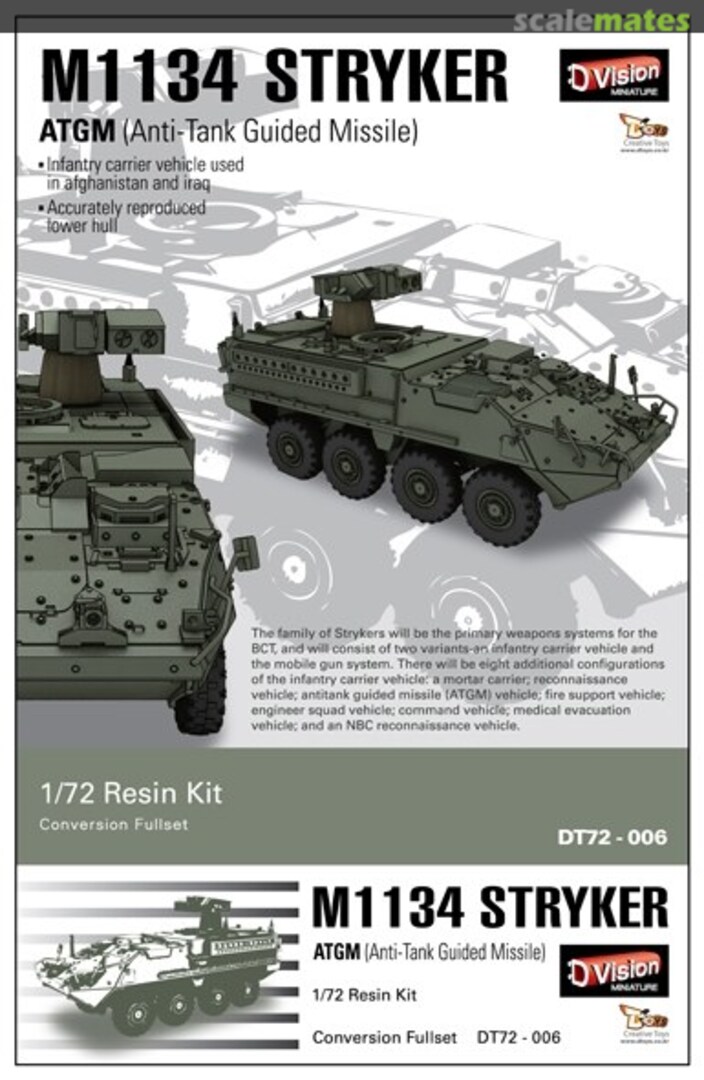 Boxart M1134 Stryker DT72-006 D-Toys