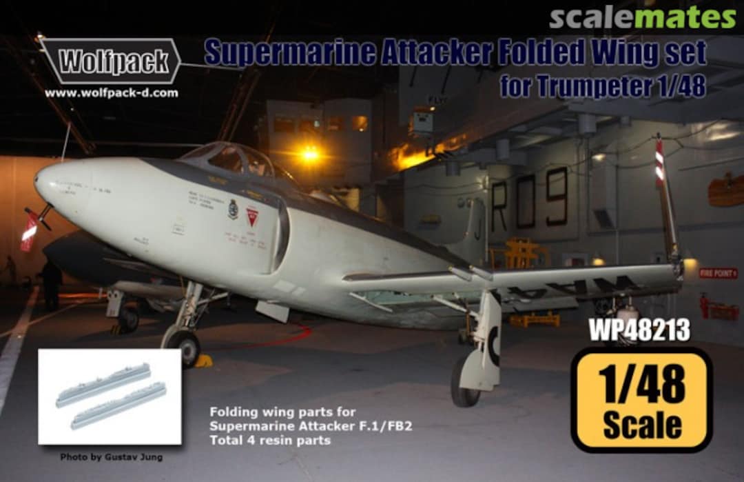 Boxart Supermarine Attacker Folded Wing Set WP48213 Wolfpack