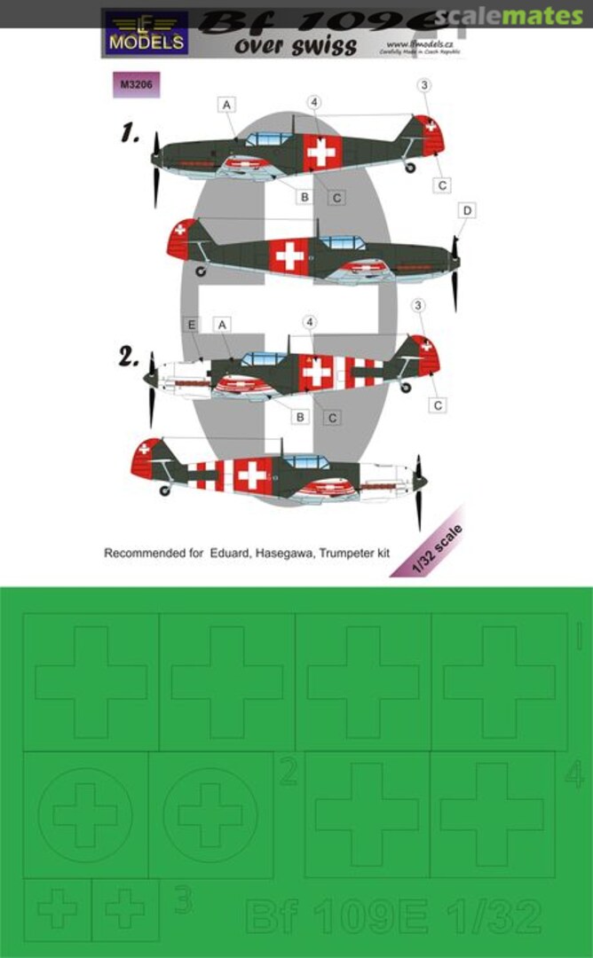 Boxart Bf 109E Over Swiss M3206 LF Models