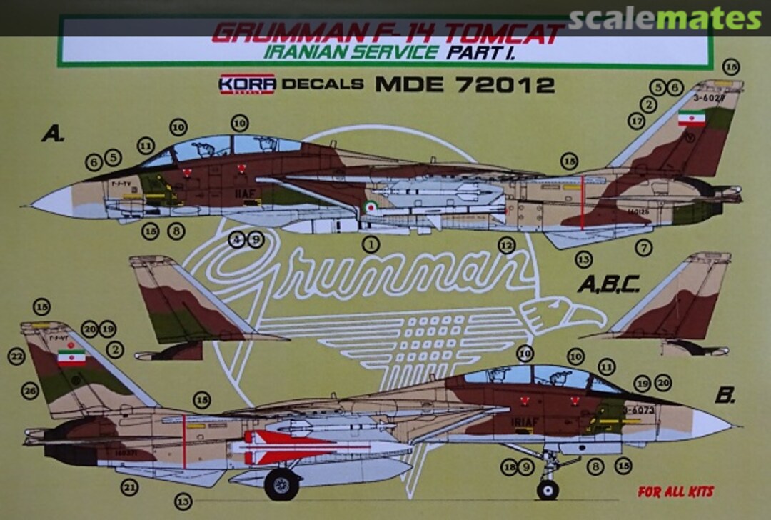 Boxart Grumman F-14 Tomcat MDE72012 Kora Models