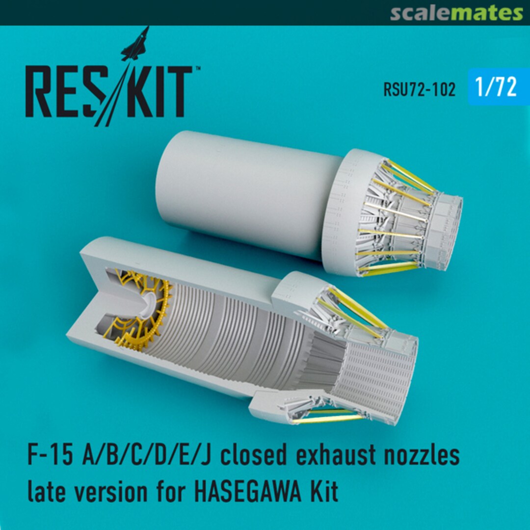 Boxart F-15A/B/C/D/E/J closed exhaust nozzles (late) RSU72-0102 ResKit