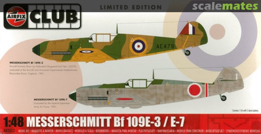 Boxart Messerschmitt Bf 109E-3 / E-7 A82012 Airfix