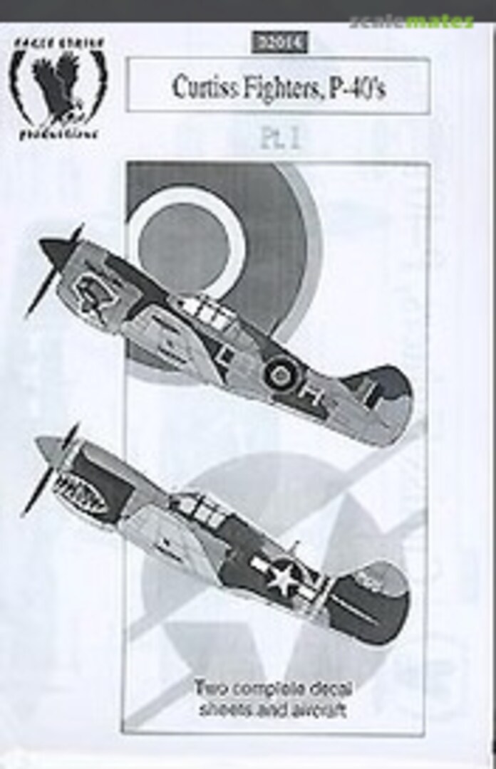 Boxart Curtiss Fighters, P-40's 32014 Eagle Strike Productions