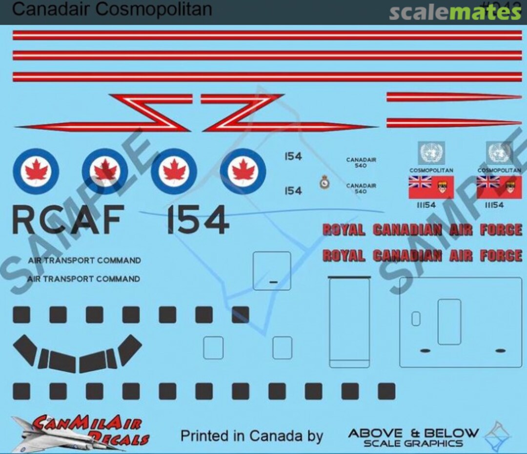 Boxart Canadair CC-109 Cosmopolitan 043 Above & Below Graphics