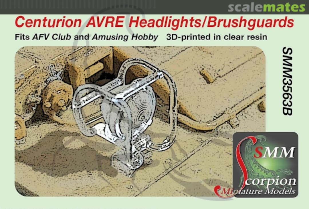 Boxart Centurion AVRE Headlights/Brushguards SMM3563B Scorpion Miniature Models