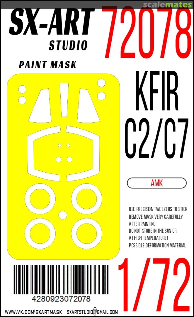 Boxart KFIR C2/C7 masks 72078 SX-Art