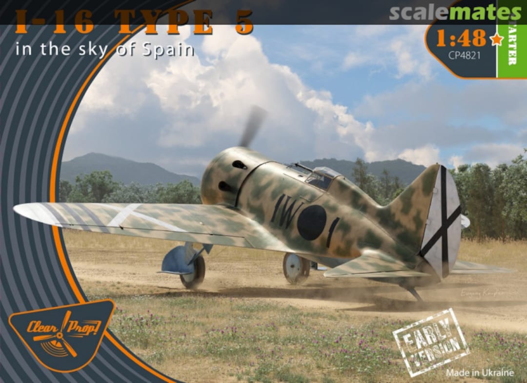 Boxart I-16 Type 5 (early) CP4821 Clear Prop!