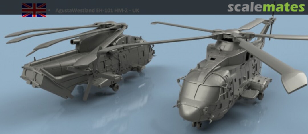 Boxart AgustaWestland EH-101 HM2 folded blades - 3D printed (2 helicopters) 3D700271PL L'Arsenal