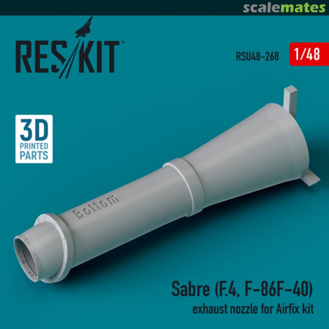 Boxart Sabre (F.4, F-86F-40) exhaust nozzle (3D Printed) RSU48-0268 ResKit