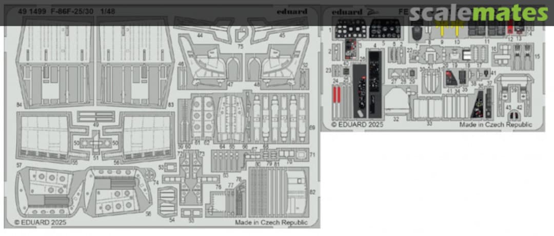 Boxart F-86F-25/30 detail set 491499 Eduard