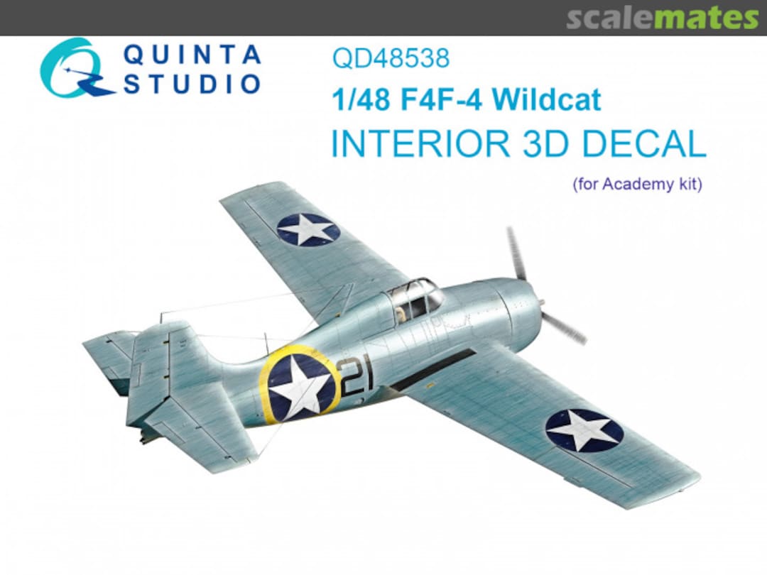 Boxart F4F-4 Wildcat interior 3D decals QD48538 Quinta Studio