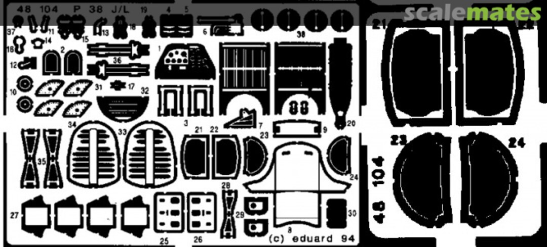 Boxart P-38J/L Lightning 48104 Eduard