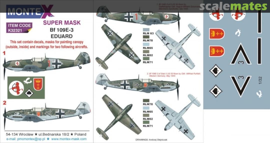 Boxart Bf 109E-3 K32321 Montex