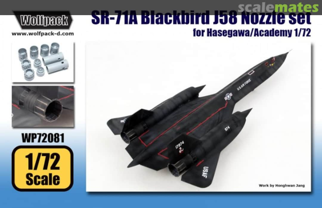 Boxart SR-71A Blackbird J58 Engine Nozzle Set WP72081 Wolfpack