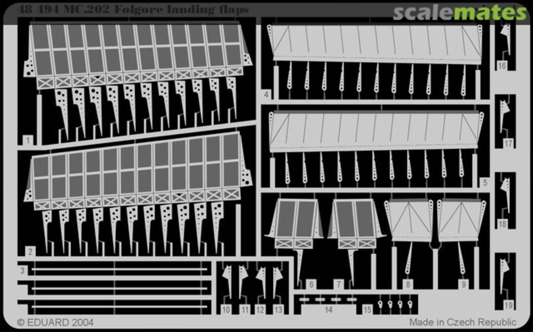 Boxart MC 202 Folgore landing flaps 48494 Eduard
