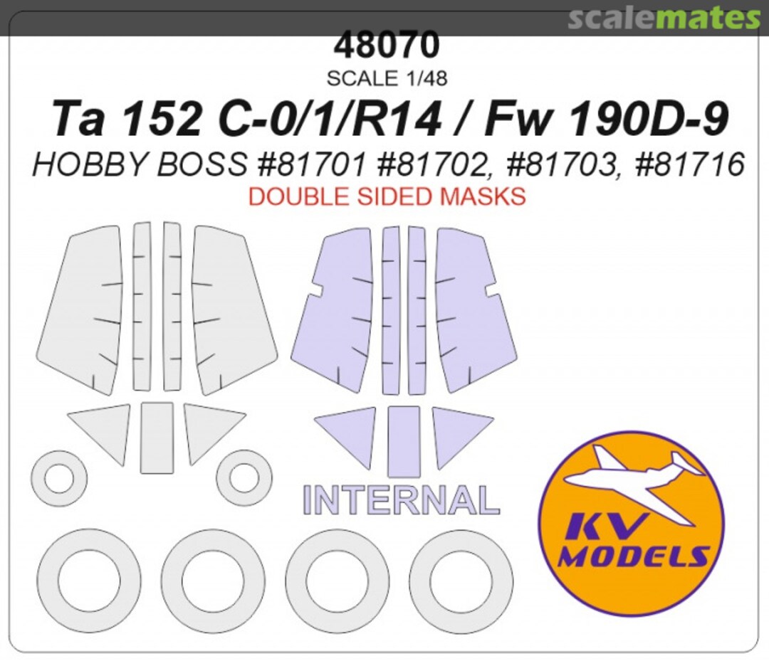 Boxart Ta 152 C-0//1/R14 / Fw-190D-9 48070 KV Models