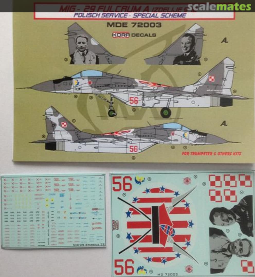 Boxart MiG-29 Fulcrum A MDE72003 Kora Models