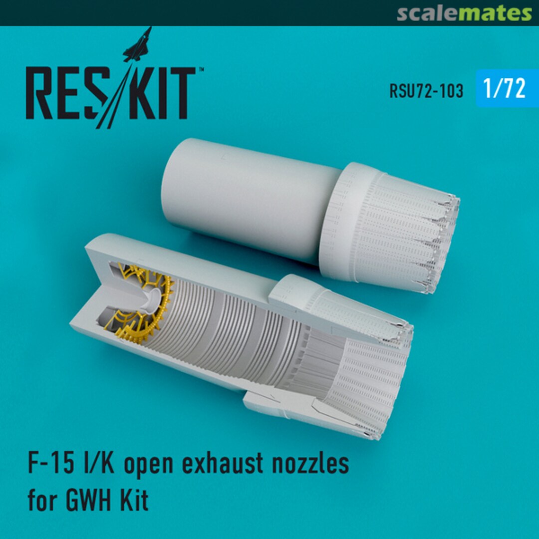 Boxart F-15 I/K open exhaust nozzles RSU72-0103 ResKit