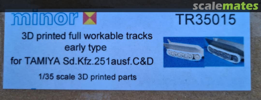 Boxart Sd.Kfz.251 Ausf. C & D - 3D printed fully workable tracks TR35015 Minor