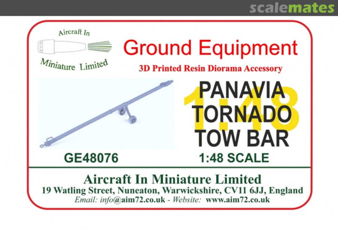 Boxart Panavia Tornado Tow Bar GE48076 Aircraft In Miniature Ltd