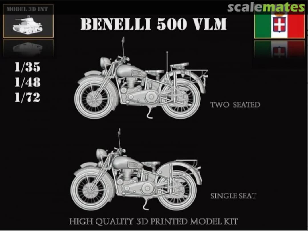 Boxart Benelli 500 VLM Motorcycle IT35Re199 MODEL 3D INT