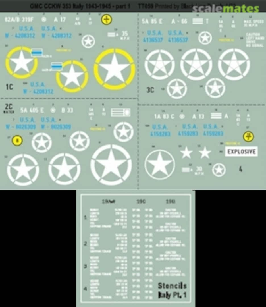 Boxart GMC CCKW 353-352 Africa & Italy - part 1 TT059 Tracks & Troops