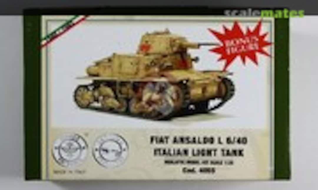 1:35 Fiat-Ansaldo L6/40 Italian Light Tank (Model Victoria 4055)