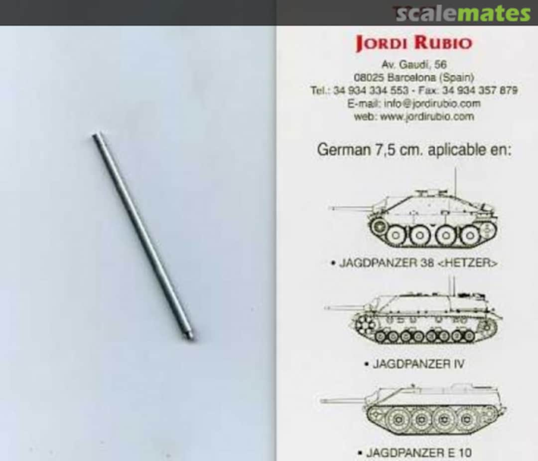 Boxart 7,5cm PaK 39 L/48 Barrel TG-27 Jordi Rubio