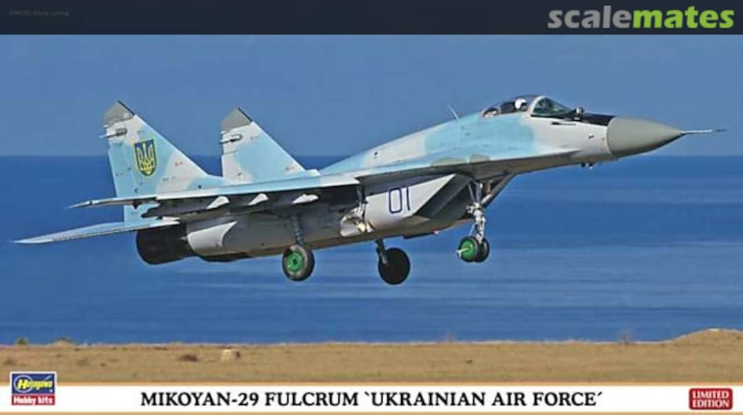 Boxart Mikoyan-29 Fulcrum `Ukrainian Air Force´ 02118 Hasegawa