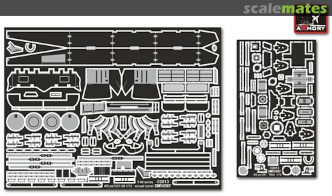 Boxart T-90A Russian MBT w/welded turret - superdetailing set pe7257 Armory