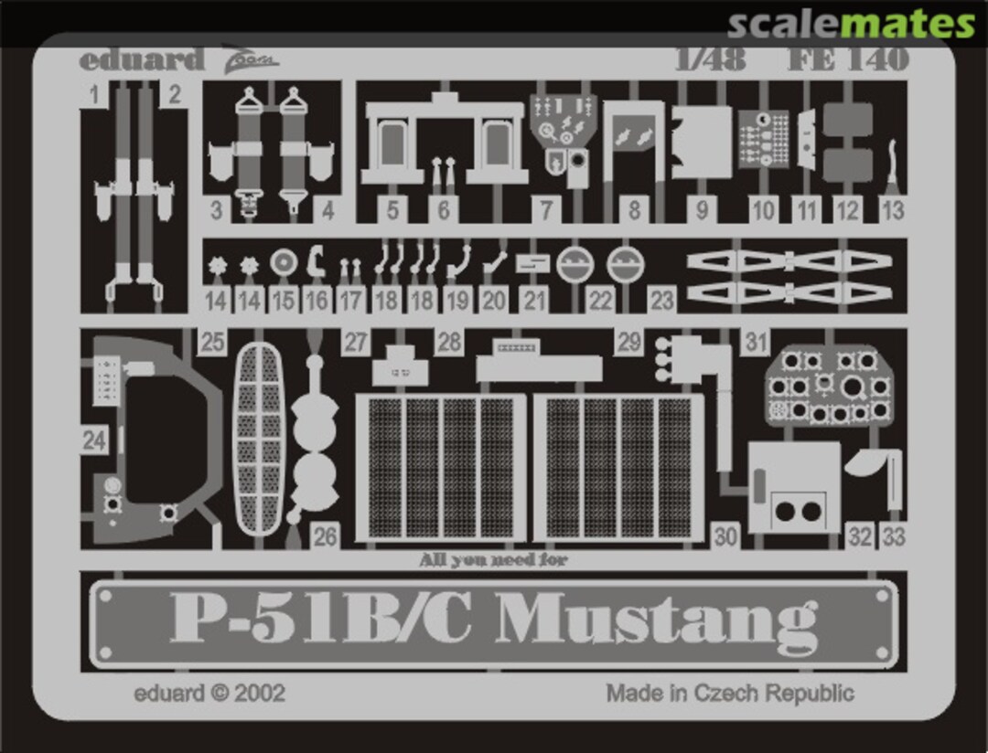 Boxart P-51B/C FE140 Eduard