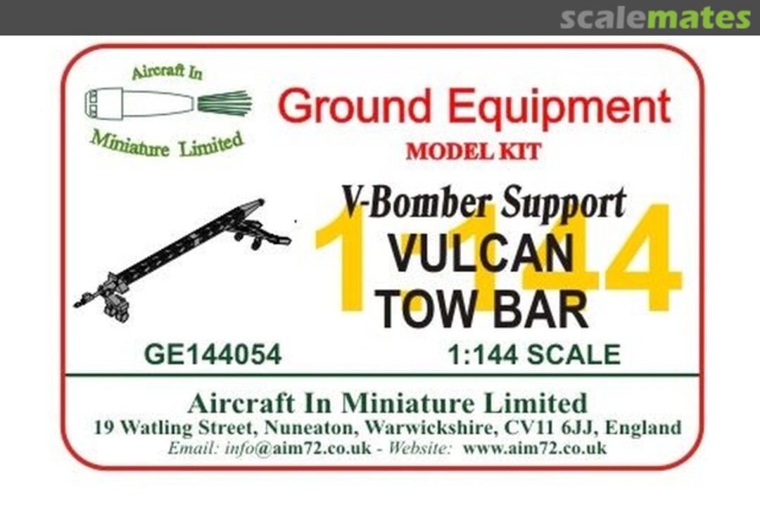 Boxart Vulcan Tow Bar GE144054 Aircraft In Miniature Ltd