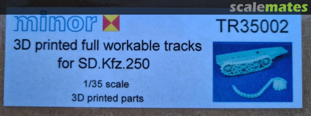 Boxart Sd.KFz.250 - 3D printed fully workable tracks TR35002 Minor