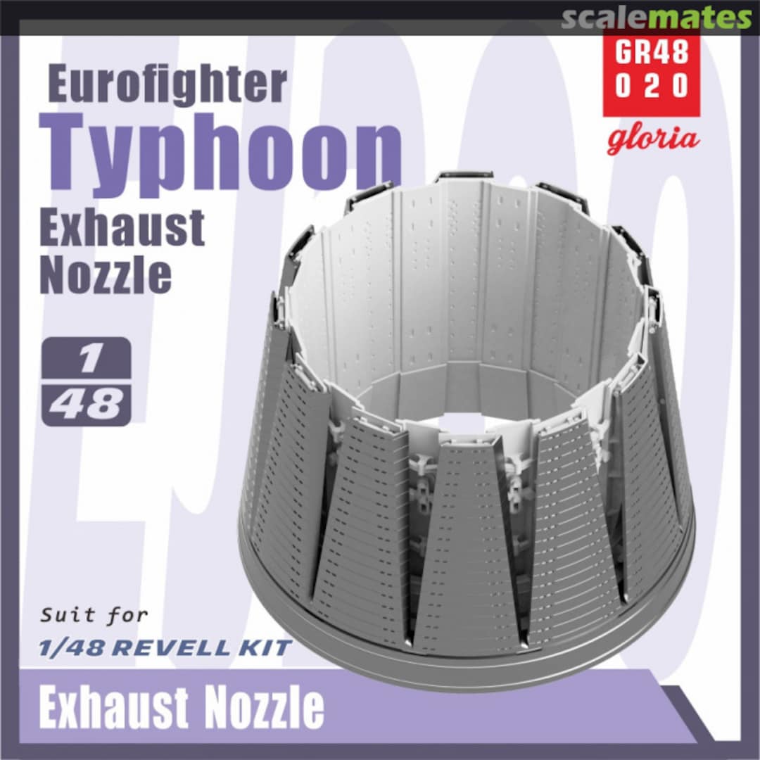 Boxart Eurofighter Typhoon exhaust nozzles (2pcs) GR48020 Gloria Model