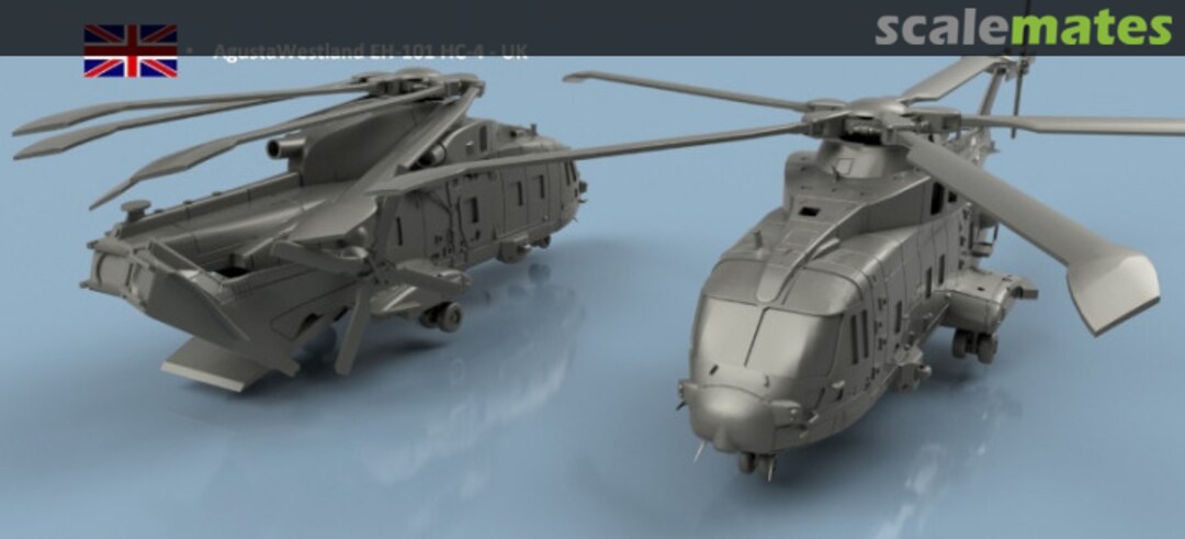 Boxart AgustaWestland EH-101 HC-4 unfolded blades - 3D printed (2 helicopters) 3D700274DEP L'Arsenal