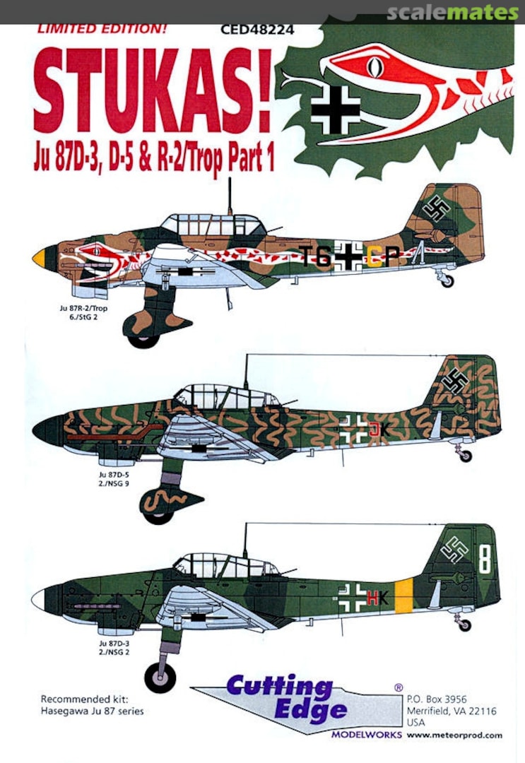 Boxart Stukas! CED48224 Cutting Edge Modelworks