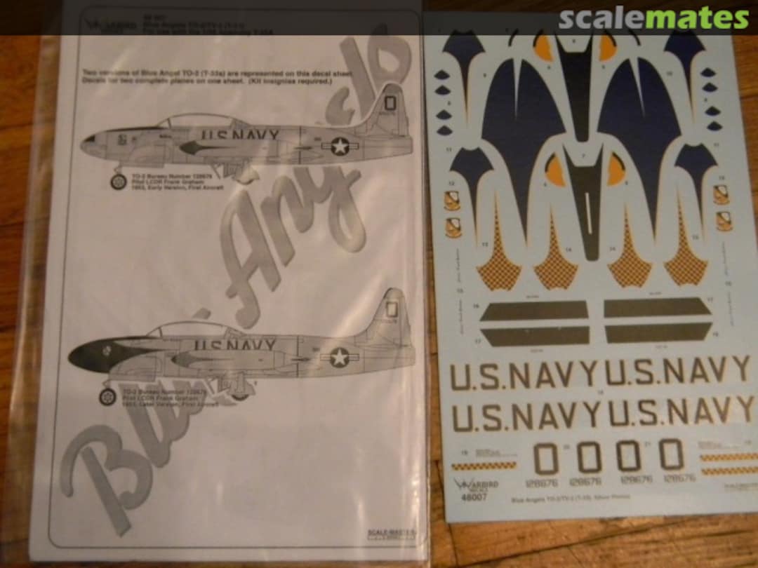 Boxart TO-2 / TV-2 (T-33) Pt. 1 48007 Warbird Decals