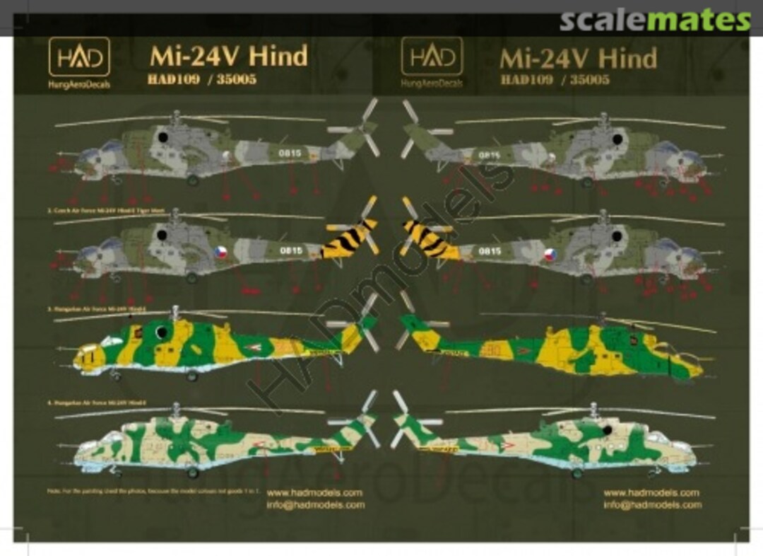 Boxart Mi-24V Hind 48109 HungAeroDecals