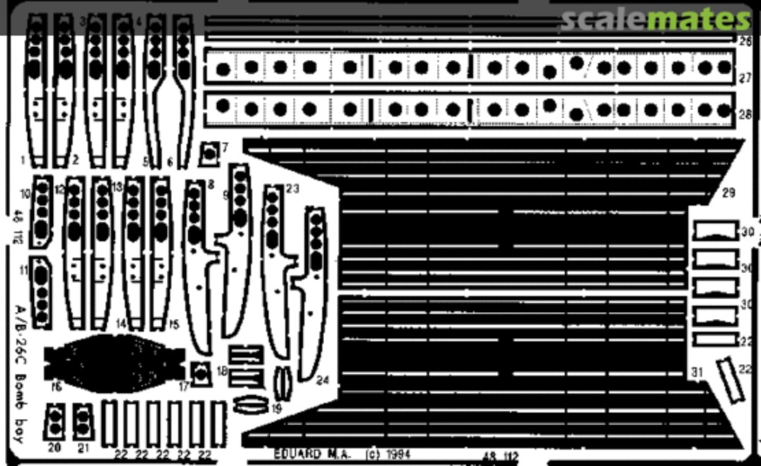 Boxart A/B-26C Bomb Bay 48112 Eduard